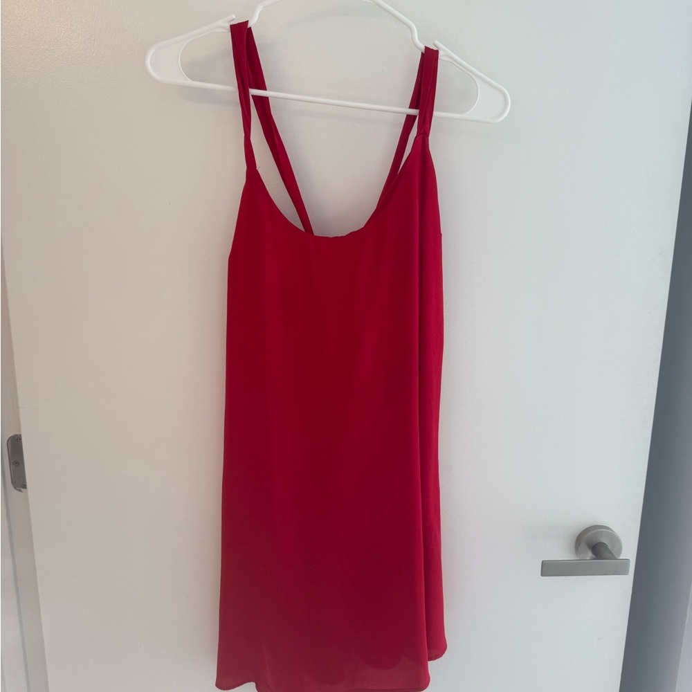 Red Sleeveless Dress